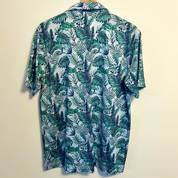 Waggle Chameleon Tropical Floral Short Sleeve Performance Golf Polo – Medium - Picture 2 of 3